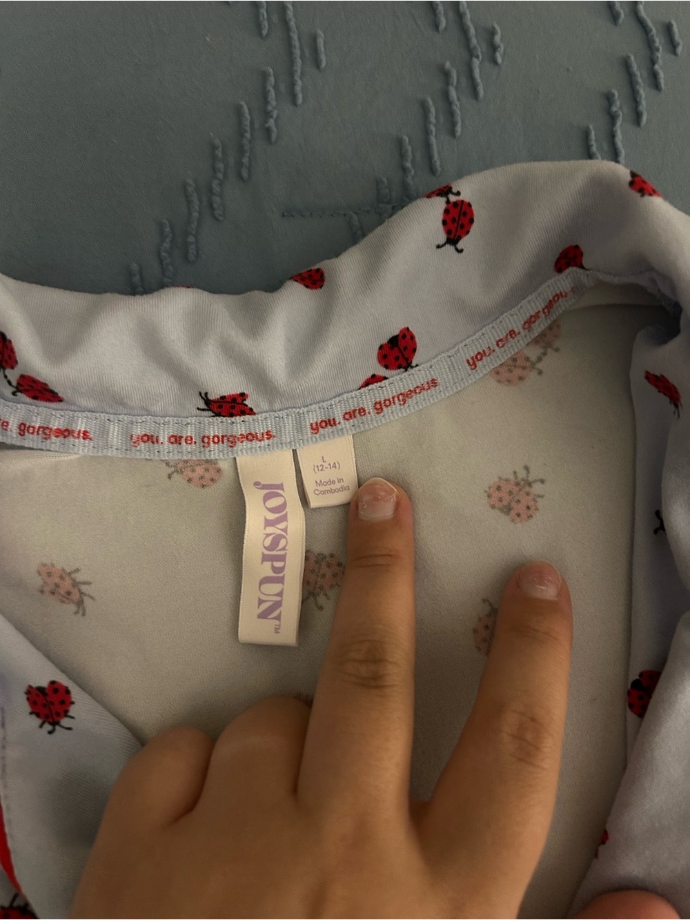 Button Down Matching Pajama Set - Picture 3 of 6